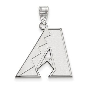 10K White Gold MLB Arizona Diamondbacks Large Pendant